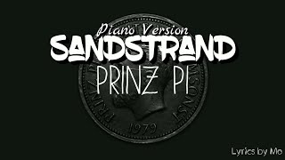 Sandstrand  Piano Verison  Prinz Pi Lyrics [upl. by Wake]