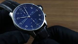 IWC Portugieser Chronograph Showcase Review [upl. by Martinson]