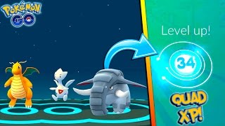 QUADRUPLE XP EVOLUTION SPREE Evolving to Togetic Donphan Dragonite  More in Pokemon Go QampA 8 [upl. by Flam]