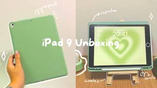 Unboxing iPad 9ª geração💗 caneta  acessórios 🎧🌱 [upl. by Lawson]