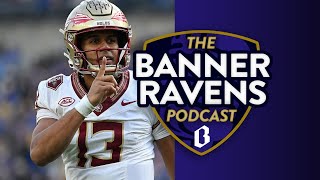 Quarterbacks running backs and tight ends the Ravens could draft  Banner Ravens Podcast [upl. by Arreip532]