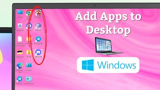 Windows 11 How To Add Apps To Desktop [upl. by Ajup]