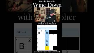 The Sunday Mini Crossword😅 Come in Take a Sip amp Wine Down Lets Solve This Together 🍷 shorts [upl. by Atsirak]