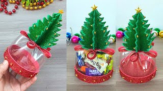 Lindo dulcero navideño con solo dos materiales 🎄 ideas fáciles para navidad [upl. by Rednasyl]