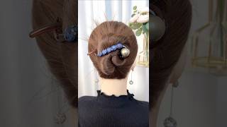 Beautiful Hair Style Girl Easy hairhacks hairtutorial hair hairstyle [upl. by Sharona]