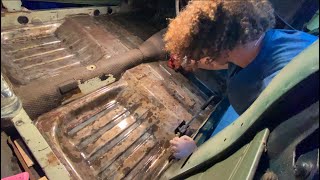 Restoring the Floor of a 1965 Volvo 122s [upl. by Aihc]