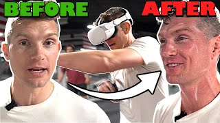 UFC Fighter Tries Virtual Reality Boxing [upl. by Atiek]