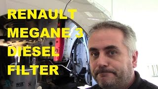 Renault Megane 3 How to Change the Diesel Fuel Filter [upl. by Balliett]