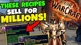 These Recipes Could Make You MILLIONS in The War Within  Raid Recipes Dropping NOW [upl. by Ennailuj842]