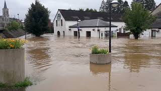 Durbuy Barvaux sur Ourthe Belgium Belgique  Inondations Floods 072021 [upl. by Harve]