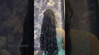 Barbie hairstyle🧚🏻‍♂️hairstyle engagementhairstylehairtrend songhairstylingcurlyhairstyles [upl. by Geesey]