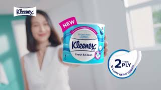 ULTIMATE absorbency so you can use LESS with the NEW Kleenex Bathroom Tissue 2Ply [upl. by Sacci]