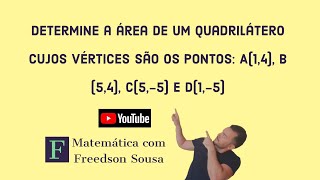 DETERMINE ÁREA DO QUADRILÁTERO ABCD [upl. by Karena528]