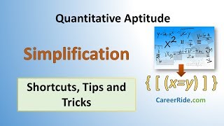 Simplification  Shortcuts amp Tricks for Placement Tests Job Interviews amp Exams [upl. by Aretahs]