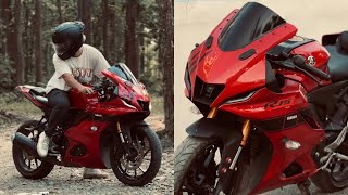 MY R15 V4 NEW MODIFICATIONS♥️ MOST DECENT MODIFIED R15 IN INDIA🇮🇳 WALI VLOGS  R15V4 trending [upl. by Easter]