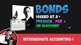 Discounts Premiums and Bonds at Par Intermediate Financial Accounting Tutorial 12 [upl. by Ativet]