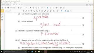 IGCSE CHEMISTRY 0620 P62 MAY 2015 SOLVED [upl. by Larine]