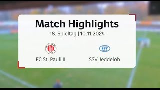 Highlights FC St Pauli II  SSV Jeddeloh II [upl. by Ulrikaumeko122]