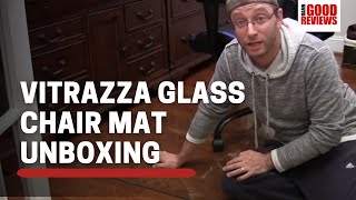 Vitrazza Glass Chair Mat Unboxing and Setup [upl. by Rawna]