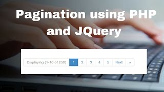 How to make pagination in PHP and JQuery [upl. by Grinnell880]