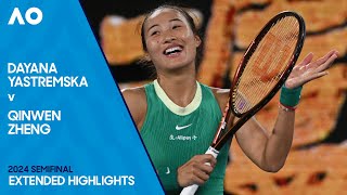 Dayana Yastremska v Qinwen Zheng Extended Highlights  Australian Open 2024 Semifinal [upl. by Clay]