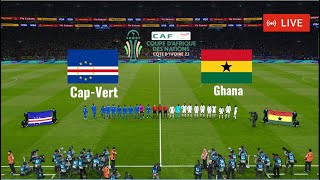 Cap Vert vs Ghana en direct Coupe dAfrique des Nations 2023 match complet Simulation Gameplay PC [upl. by Ygiaf]