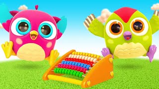 Baby learning videos amp baby cartoon full episodes  Hop Hop the owl amp funny cartoons for kids [upl. by Adnolehs]