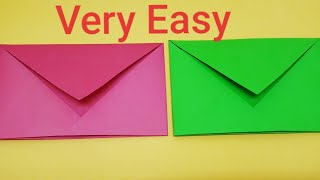 How to make paper Envelope No glue or tape very easy DIY [upl. by Stander341]