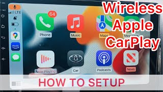 Wireless Apple CarPlay setup on Android Radio via Zlink [upl. by Kcirttap939]