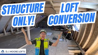 Structure Only Loft Conversion PT2  DJ Moore Lofts [upl. by Kresic824]