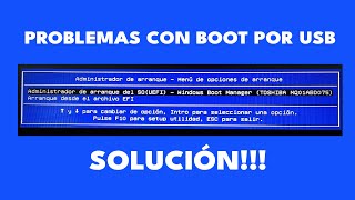 BIOS no detecta USB para Boot [upl. by Alrahc74]