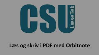 Læs og skriv i pdf med Orbitnote [upl. by Cornel371]