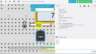 P42 Arduino Capteur de température TMP36 tinkercad [upl. by Anuahsed]