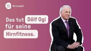 Hirncoach Ambassador Dölf Ogi erklärt was er für seine Hirnfitness gut [upl. by Chute]