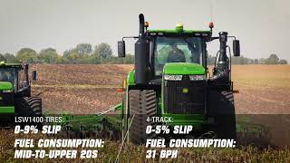 John Deere 9RX vs World’s Largest Farm Tires [upl. by Svend80]