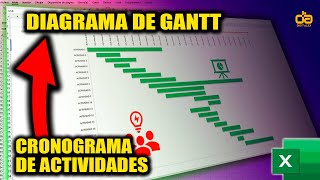 ORGANIZA TUS ACTIVIDAES EN EXCEL  Cómo crear un diagrama de Gantt Dinamico en Excel [upl. by Parsifal]