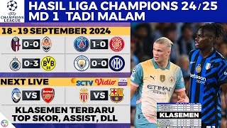 HASIL amp KLASEMEN LIGA CHAMPION 2024 TERBARU HARI INI  Man City vs Inter 00 PSG Dortmund UCL [upl. by Atneciv16]