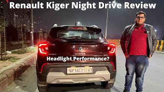 Renault Kiger Night Drive Review  Headlight Response  Night Drive Experience  Visibility amp Etc [upl. by Arrec390]