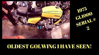 OLD Honda GoldWing 1975 GL1000 Serial Number 2  WingDing 40 [upl. by Annatsirhc956]