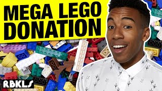 HUGE LEGO Bricks Donation  REBRICKULOUS [upl. by Elik]