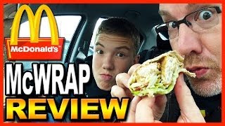 McDonalds Chicken and Bacon Signature McWrap Review with Ben from BigBenStudios [upl. by Linnell730]