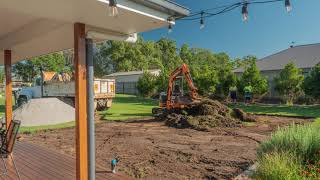 Narellan Pools Fiberglass Install Timelapse [upl. by Ateloiv]