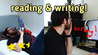 reading amp writing vlog  midnight library  fixing typos [upl. by Akiras28]