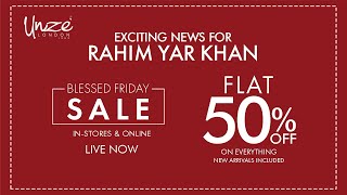 Exciting News For RahimYarKhan Blessed Friday Sale Flat 50 Off On Everything [upl. by Akcirehs557]