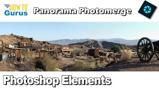 How to Make a Photoshop Elements Panorama Photomerge Tutorial [upl. by Aisenet340]