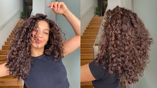 UPDATED CURLY HAIR ROUTINE 3a my hair is changing [upl. by Rbma]