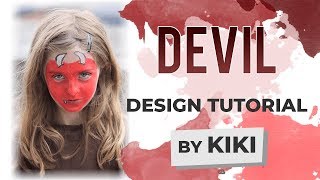 Devil Face Painting Tutorial [upl. by Weslee]