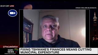 Fixing Tshwanes finances means cutting municipal expenditure Peter Sutton [upl. by Gentes508]