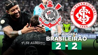 CORINTHIANS E INTER EMPATAM EM NOITE DE YURI ALBERTO CORINTHIANS 2 x 2 INTERNACIONAL  Narração [upl. by Rafi464]