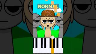 Tunner Theme Incredibox Sprunki  Normal Vs Horror on piano [upl. by Dennie]